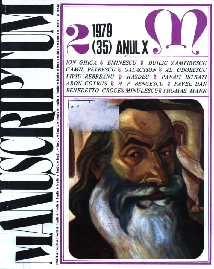 Revista Manuscriptum – anul 1979 – trim. 2